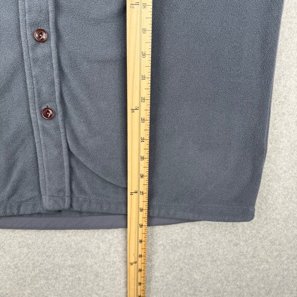 Vuori Shirt Jacket Mens Large Gray Aspen Fleece Warm Button Up Shacket V237 - Picture 13 of 14